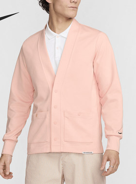 Nike/耐克正品春秋男士单排扣长袖时尚针织衫外套FB5465-800