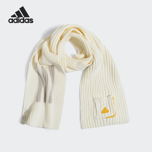 Adidas/阿迪达斯正品V LOGO SCARF男女简约户外围巾JW1641