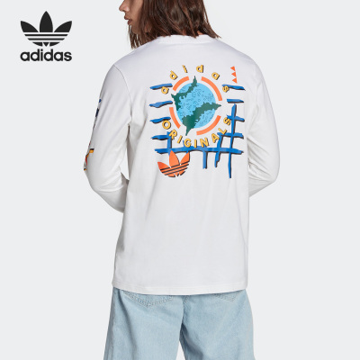 阿迪达斯男子运动长袖T恤