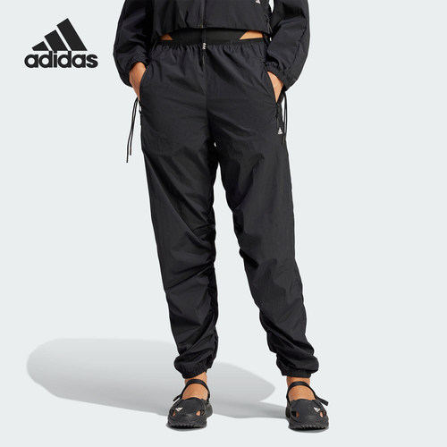 Adidas/阿迪达斯正品RUI ZHOU镂空设计女士个性运动裤IQ3797