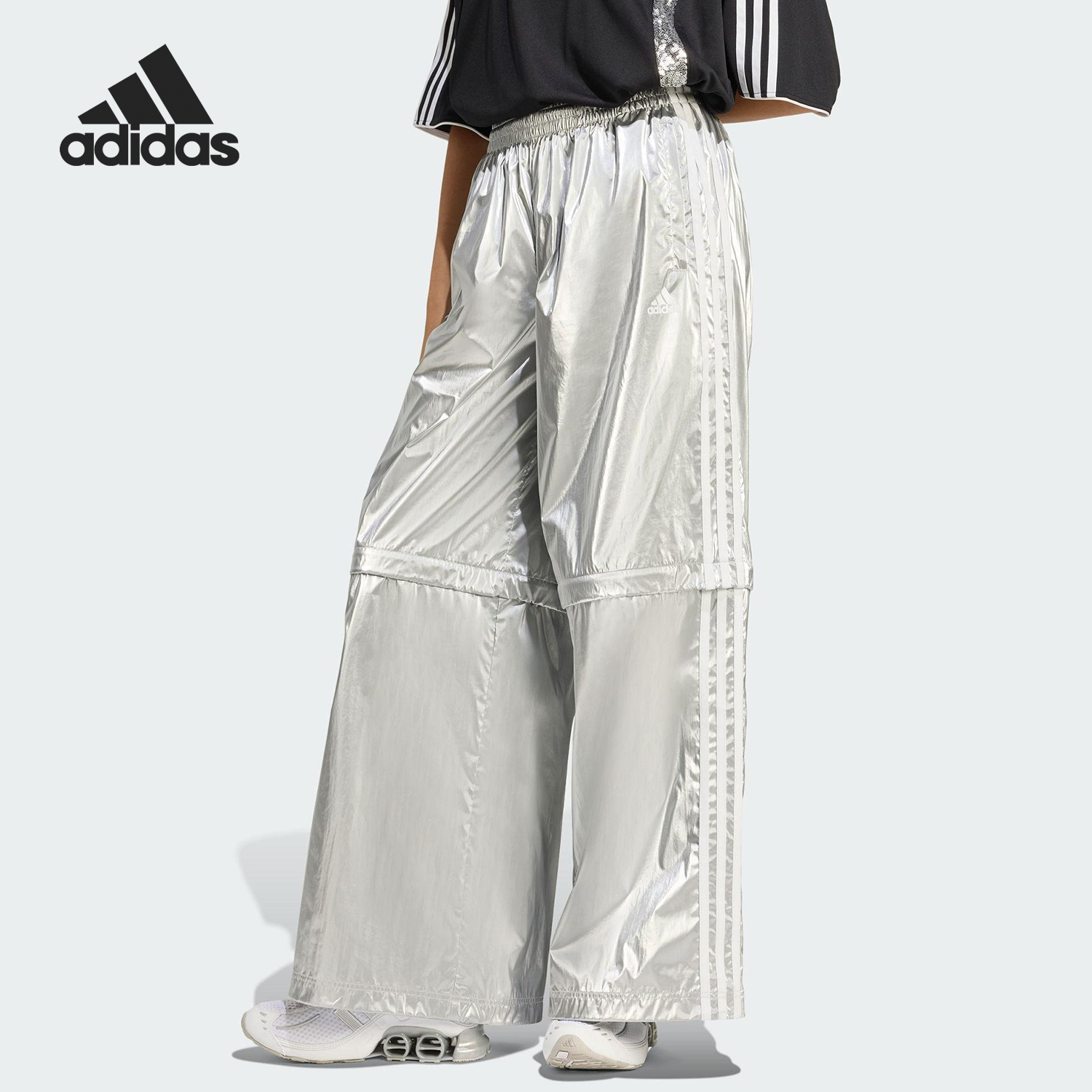 Adidas/阿迪达斯正品2025夏季女士日常休闲时尚运动裤KE9785