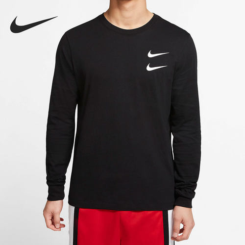 Nike/耐克正品SWOOSH 男子LOGO 运动休闲圆领长袖T恤 DB6156