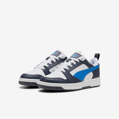 Puma/彪马正品ReboundV6Lo新款儿童经典白蓝色校园板鞋393833-16