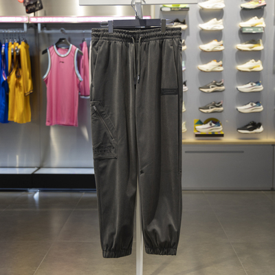 李宁正品男子宽松针织运动裤