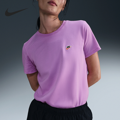 Nike/耐克正品夏季女士跑步透气针织瑜伽运动短袖DZ4681-532