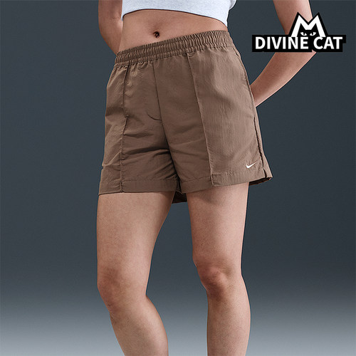 Nike/耐克正品纯色松紧腰三分休闲短裤新款经典女短裤FV6623-233
