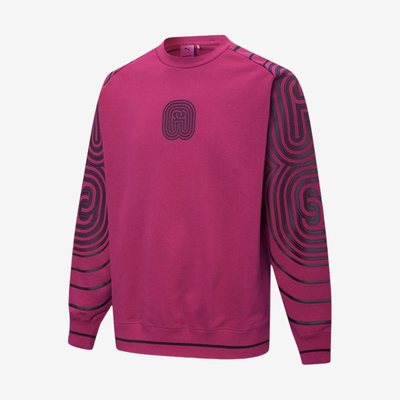 Puma/彪马正品PRONOUNCE男女时尚条纹圆领休闲卫衣534033-75