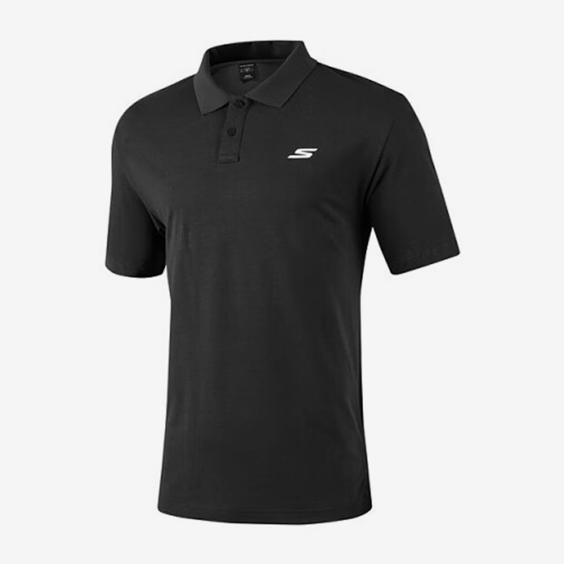 Skechers/斯凯奇正品新款男子时尚休闲透气运动短袖Polo衫