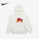 耐克正品 2025冬季 款 Nike 小童连帽运动刺绣卫衣IU5332 133