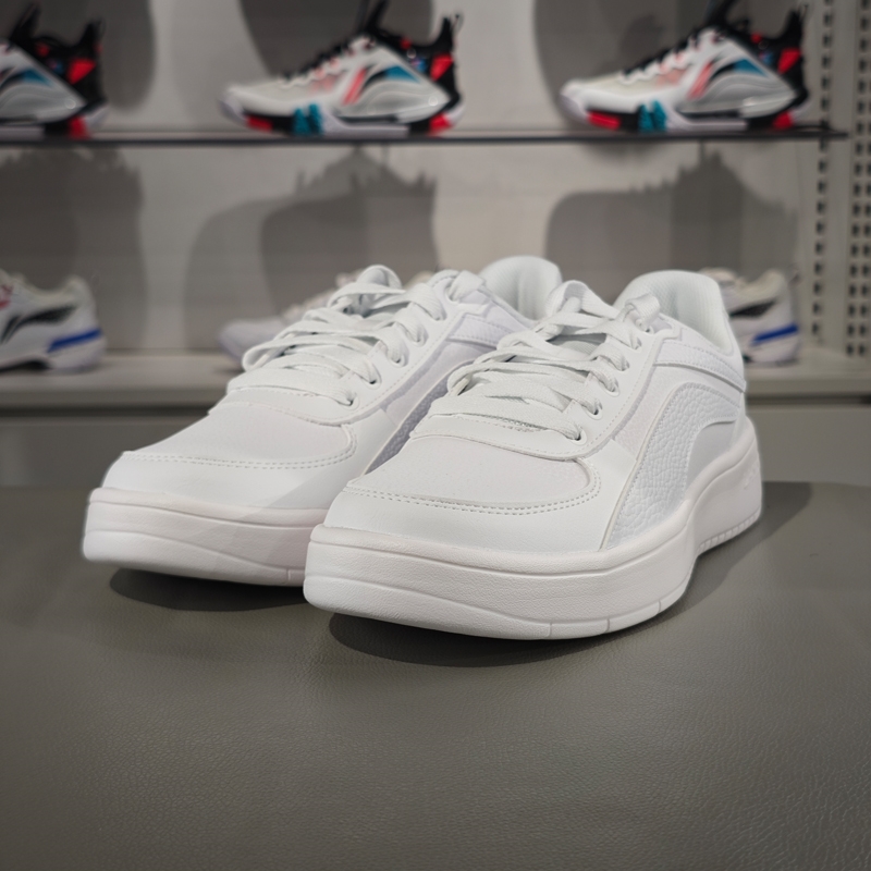 李宁正品2023夏季男子经典百搭轻便防滑休闲运动板鞋AGCT439-1