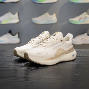 李宁正品SOFT PLUS 2女子防泼水运动舒适低帮轻便休闲鞋AGLV084-2