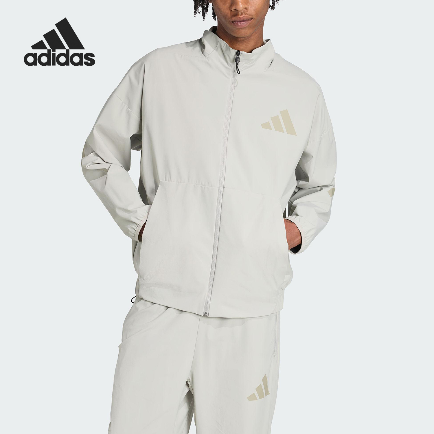 Adidas/阿迪达斯正品2025秋季男士轻薄立领运动外套KE4880