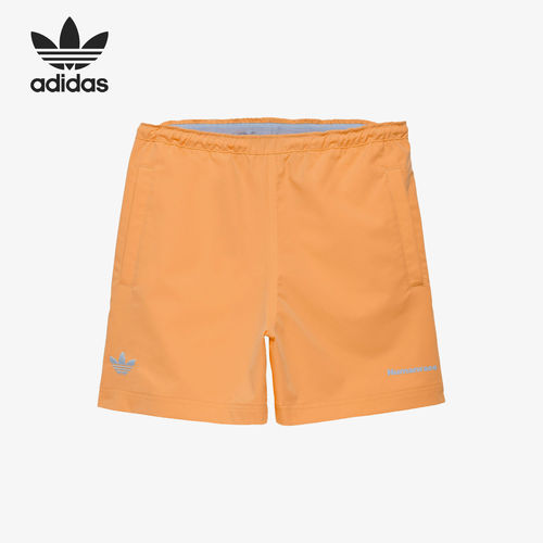 Adidas阿迪达斯正品男女同款印花高腰直筒运动休闲短裤HN3443
