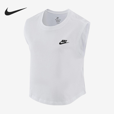 Nike/耐克正品宽松休闲短款无袖女子运动T恤背心FB8226-100