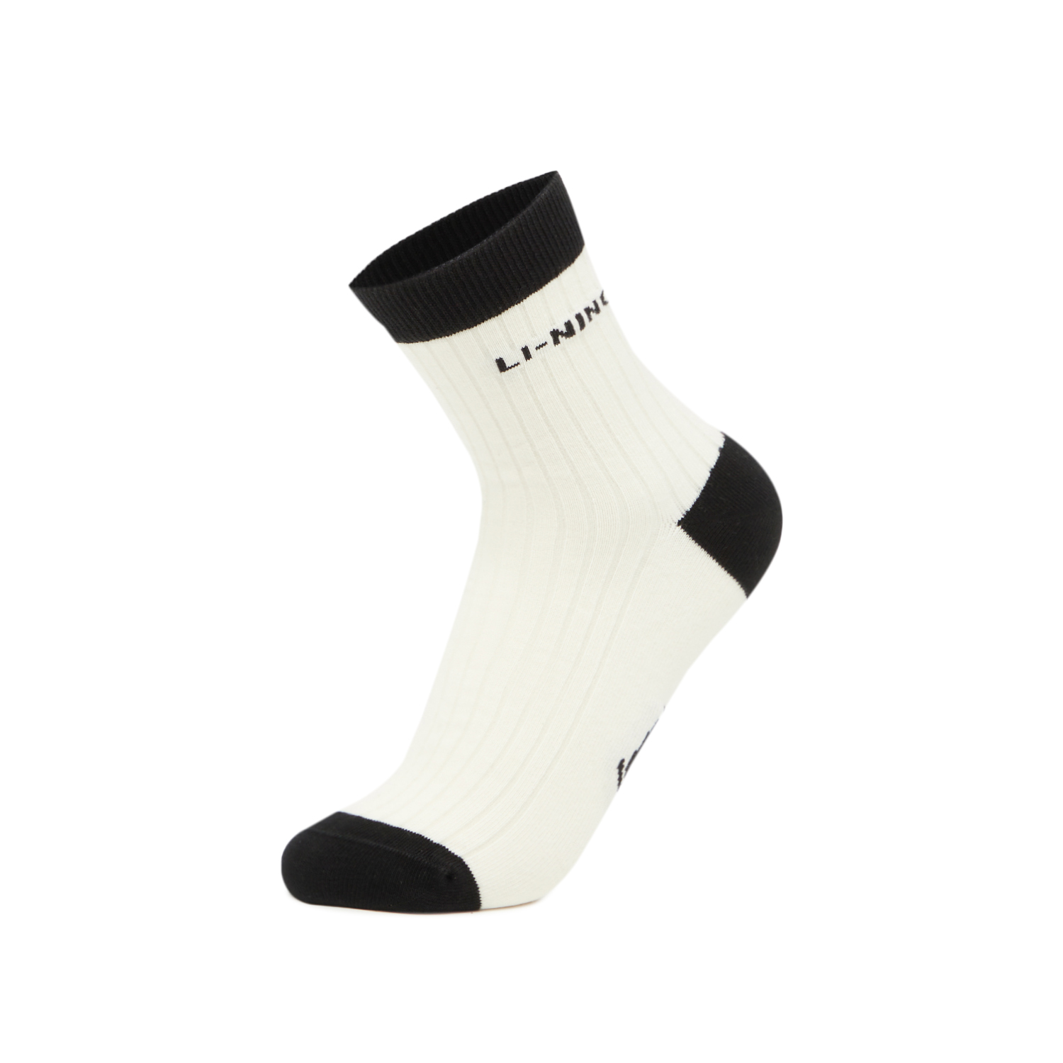 Lining/李宁正品2024年新款男女简约百搭休闲运动袜一双装AWSU217