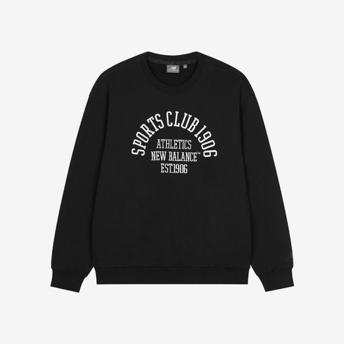 New Balance/NB正品经典男女同款时尚简约圆领卫衣5CD38491-BK
