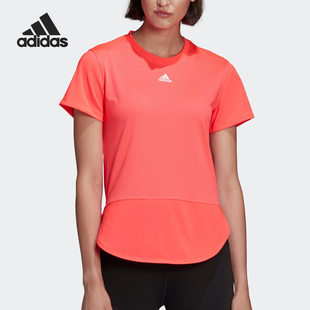 T恤GN7315 运动女士套头圆领轻盈透气短袖 Adidas 阿迪达斯正品