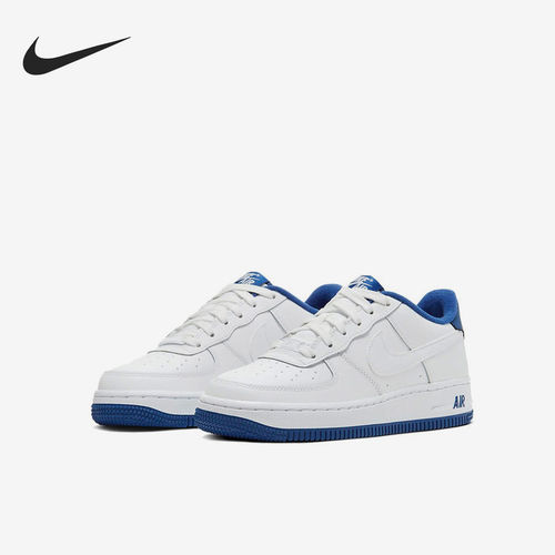 Nike耐克正品Air Force 1大童低帮运动休闲防滑板鞋CD6915-102