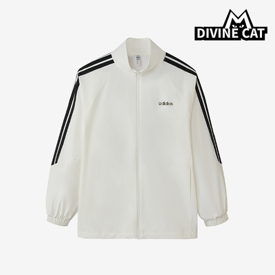 Adidas/阿迪达斯正品新款女士运动保暖经典拉链立领夹克KQ5371