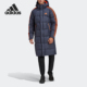 运动羽绒服 Adidas 连帽保暖时尚 男子长款 GF0069 阿迪达斯正品