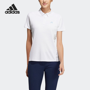 HT0036 Adidas 阿迪达斯正品 高尔夫运动女子透气短袖 POLO衫