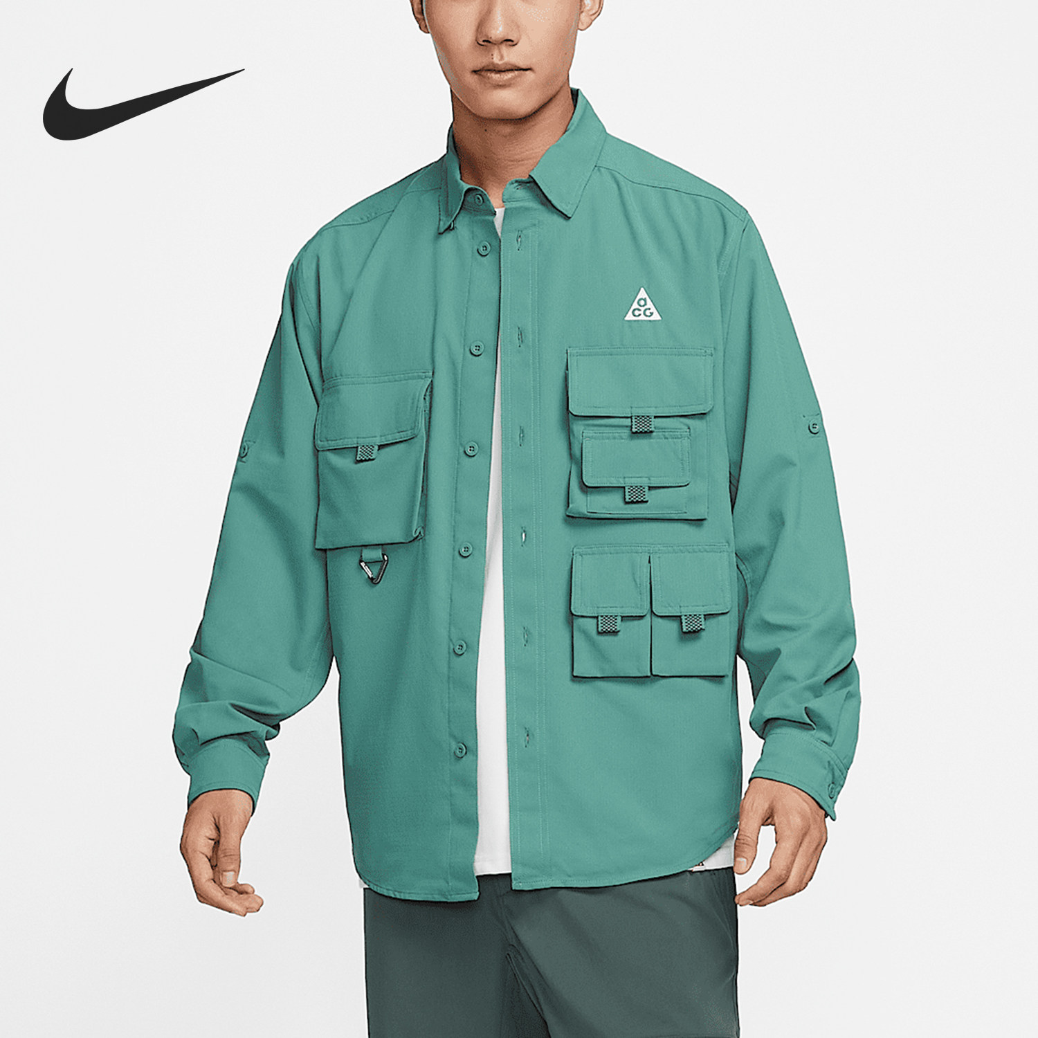 Nike/耐克正品春秋款男士户外多口袋翻领宽松外套DN3937-361