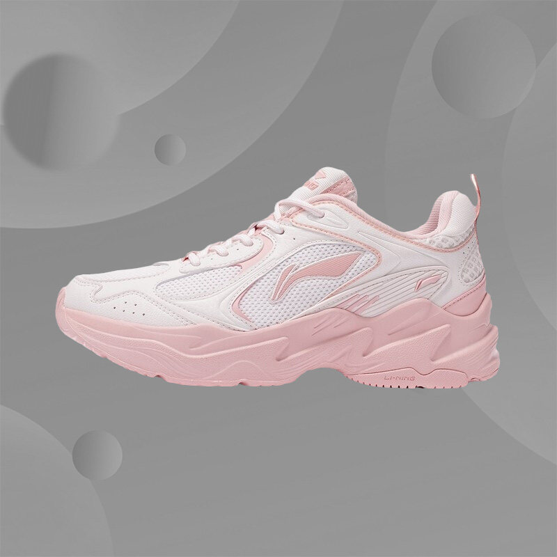 李宁正品跑步鞋女子新款春季复古老爹鞋潮运动休闲鞋ARLS008,运动鞋new,运动休闲鞋,淘宝优惠券,粉丝福利购,淘宝优惠卷