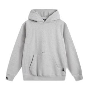 李宁正品 反伍篮球系列男子字母印花休闲运动套头连帽卫衣AWDU509