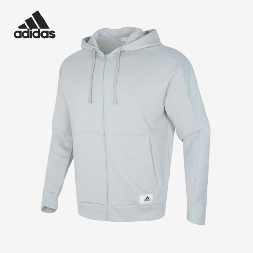 Adidas/阿迪达斯正品M LNG FZ FT加绒运动男士针织外套IQ3425
