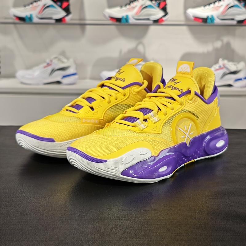 Lining/李宁正品全城12男子防滑耐磨缓震低帮实战篮球鞋ABAU015-7