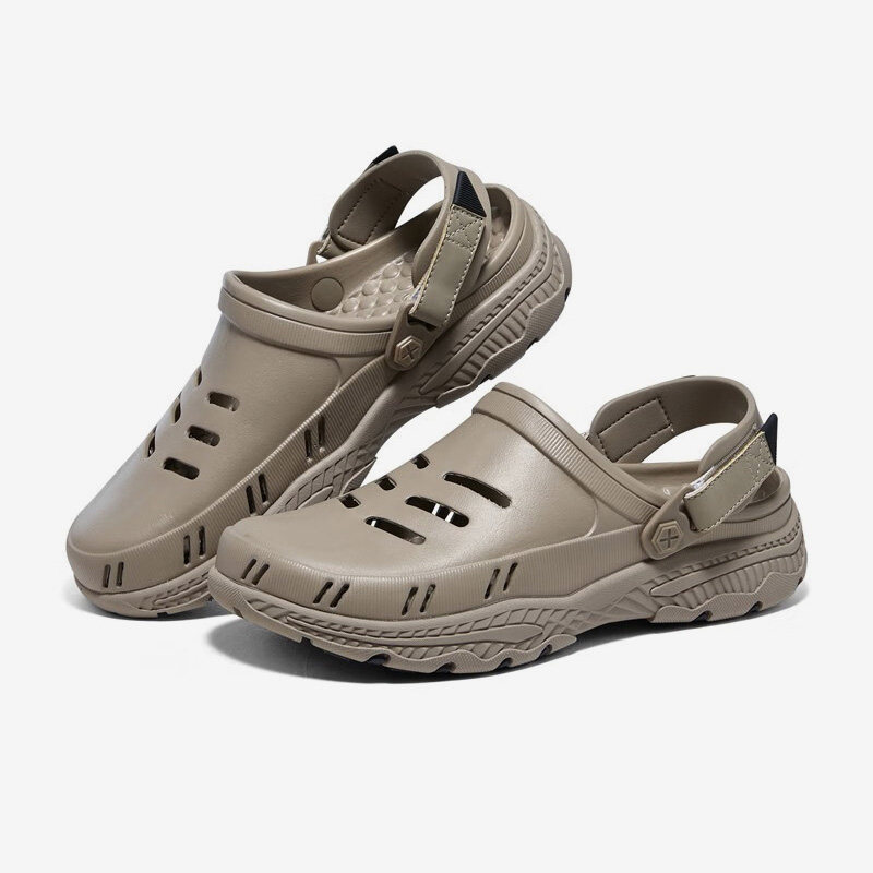 Skechers/斯凯奇正品新款休闲透气洞洞鞋男子运动沙滩拖鞋