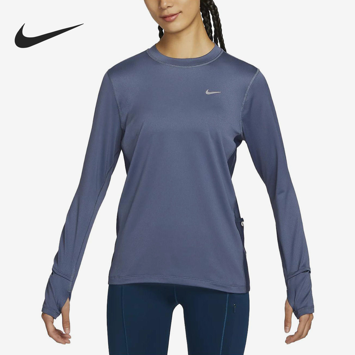 Nike/耐克正品当季女子时尚圆领跑步运动长袖T恤DX0309,运动服/休闲服装,运动T恤,淘宝优惠券,粉丝福利购,淘宝优惠卷