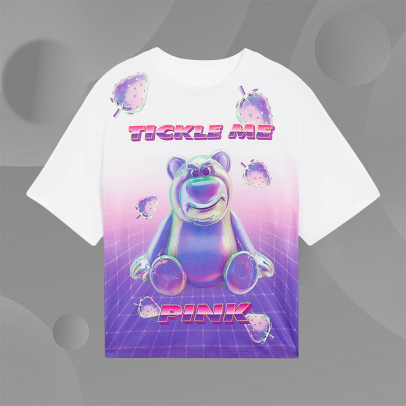 Lining/李宁正品X玩具总动员草莓熊女大童短袖T恤YHSS054