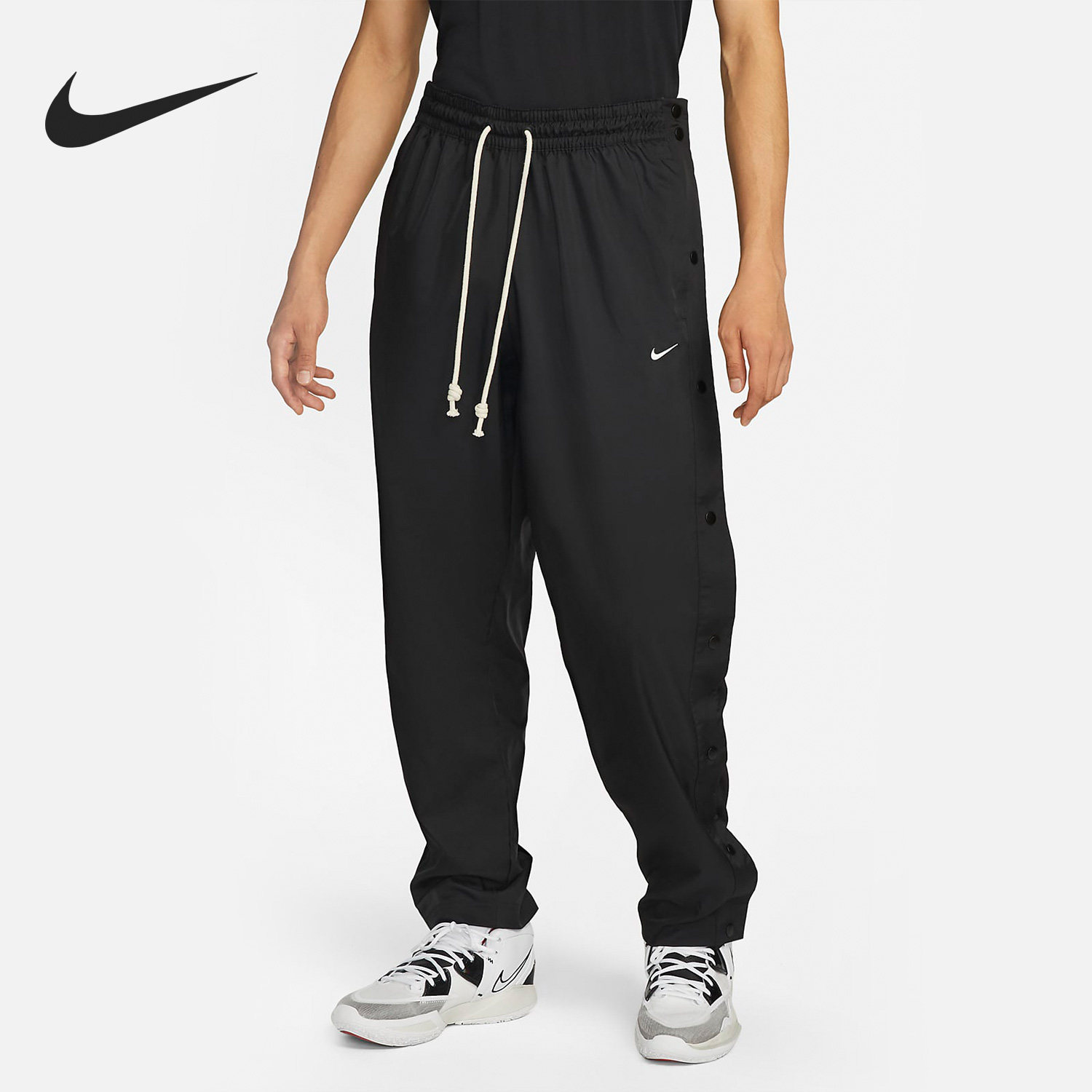 Nike/耐克正品冬季新款男子户外篮球运动排扣长裤DQ6097-010