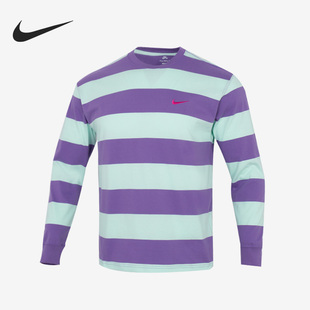 耐克正品 T恤DV9147 秋季 男子运动休闲条纹长袖 542 新款 Nike