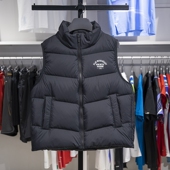 李宁正品 运动潮流系列女子蓬松保暖宽松立领羽绒马甲AMRU004