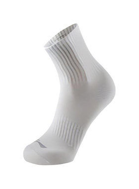 李宁正品新款男女同款舒适透气运动中筒袜一双装AWSU245-1