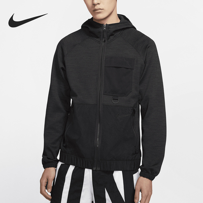 Nike/耐克正品当季新款男子休闲拉链篮球连帽运动外套BV9309