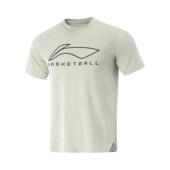 李宁正品 CBA系列男子户外休闲透气运动训练套头短袖 T恤ATSV655