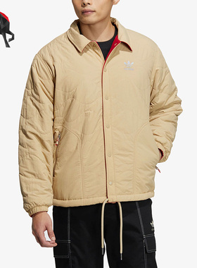 Adidas/阿迪达斯正品三叶草男子运动双面穿棉服HY7291