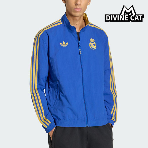 Adidas/阿迪达斯正品三叶草男士休闲双面穿足球运动外套JZ2236