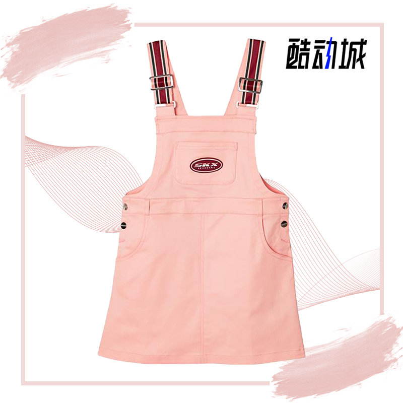 斯凯奇夏季女童休闲透气背带裙