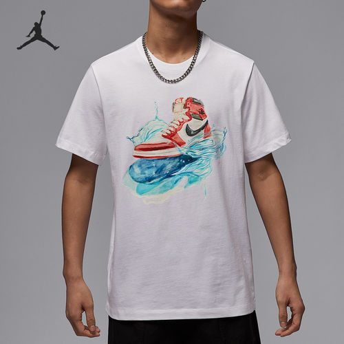 Nike/耐克正品JORDAN男士经典柔软透气耐穿短袖IB3356-100