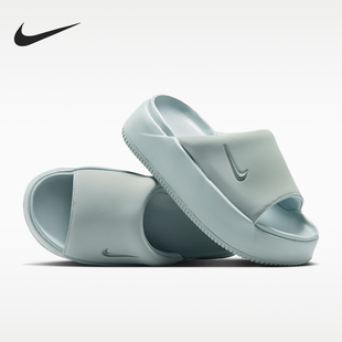 Nike/耐克正品Calm Elevation女士柔软厚底拖鞋HJ5601-101