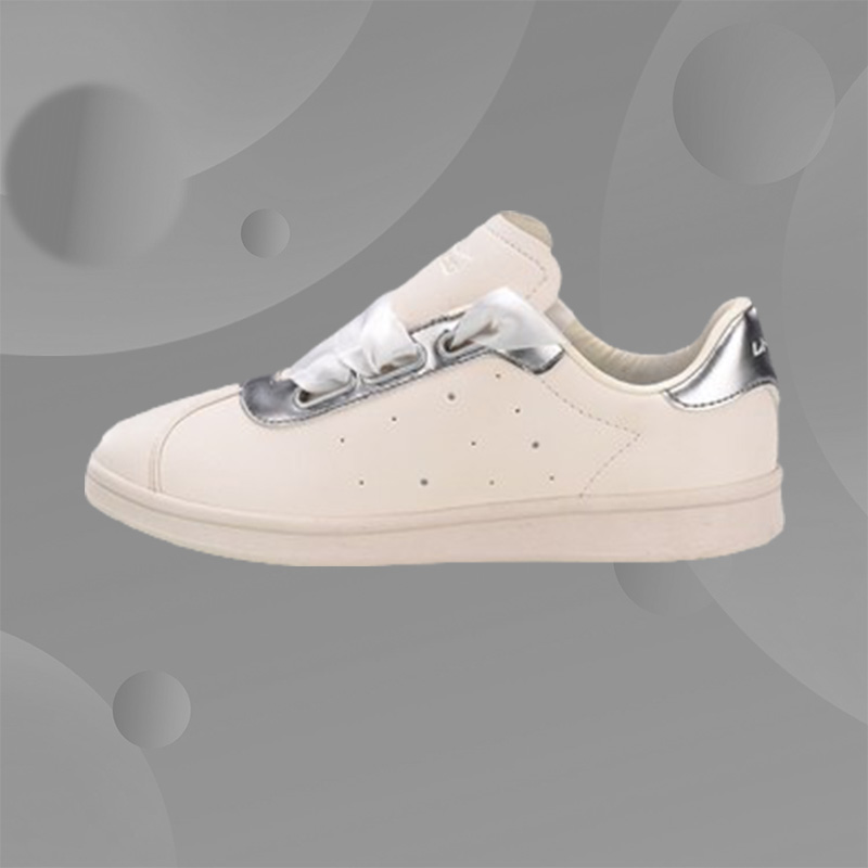 李宁休闲鞋女鞋2018新款休闲滑小白鞋低帮运动鞋AGCN066