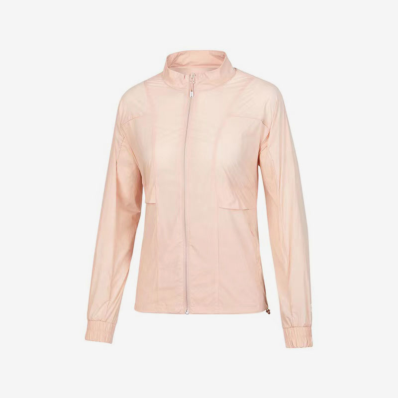 Skechers/斯凯奇正品2024新款女士拉链梭织立领休闲运动外套