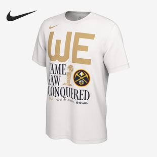 Nike/耐克正品夏掘金队总冠男子篮球短袖上衣HF1611-100
