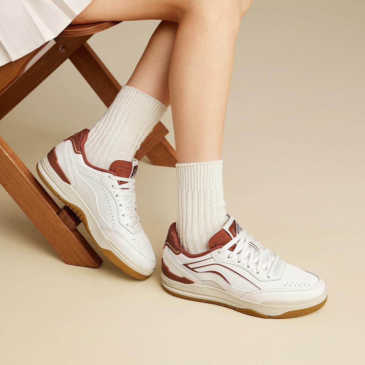 李宁正品秋季新款月璃女子回弹耐磨低帮复古潮流休闲鞋AGCV334,运动鞋new,运动休闲鞋,淘宝优惠券,粉丝福利购,淘宝优惠卷