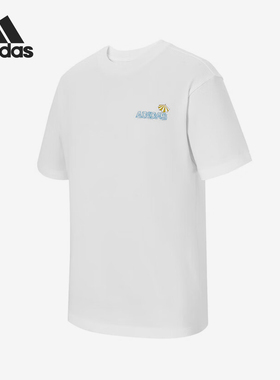 Adidas/阿迪达斯正品2025夏季款男女简约针织休闲短袖KB9424