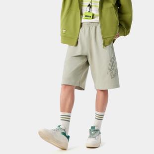 AKSV529 系列男子亲肤舒适简约宽松休闲针织短裤 李宁正品 运动时尚